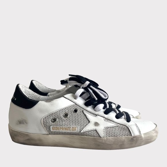 Golden Goose Shoes - Golden Goose Superstar Leather Mesh Low-Top Sneakers Size 37